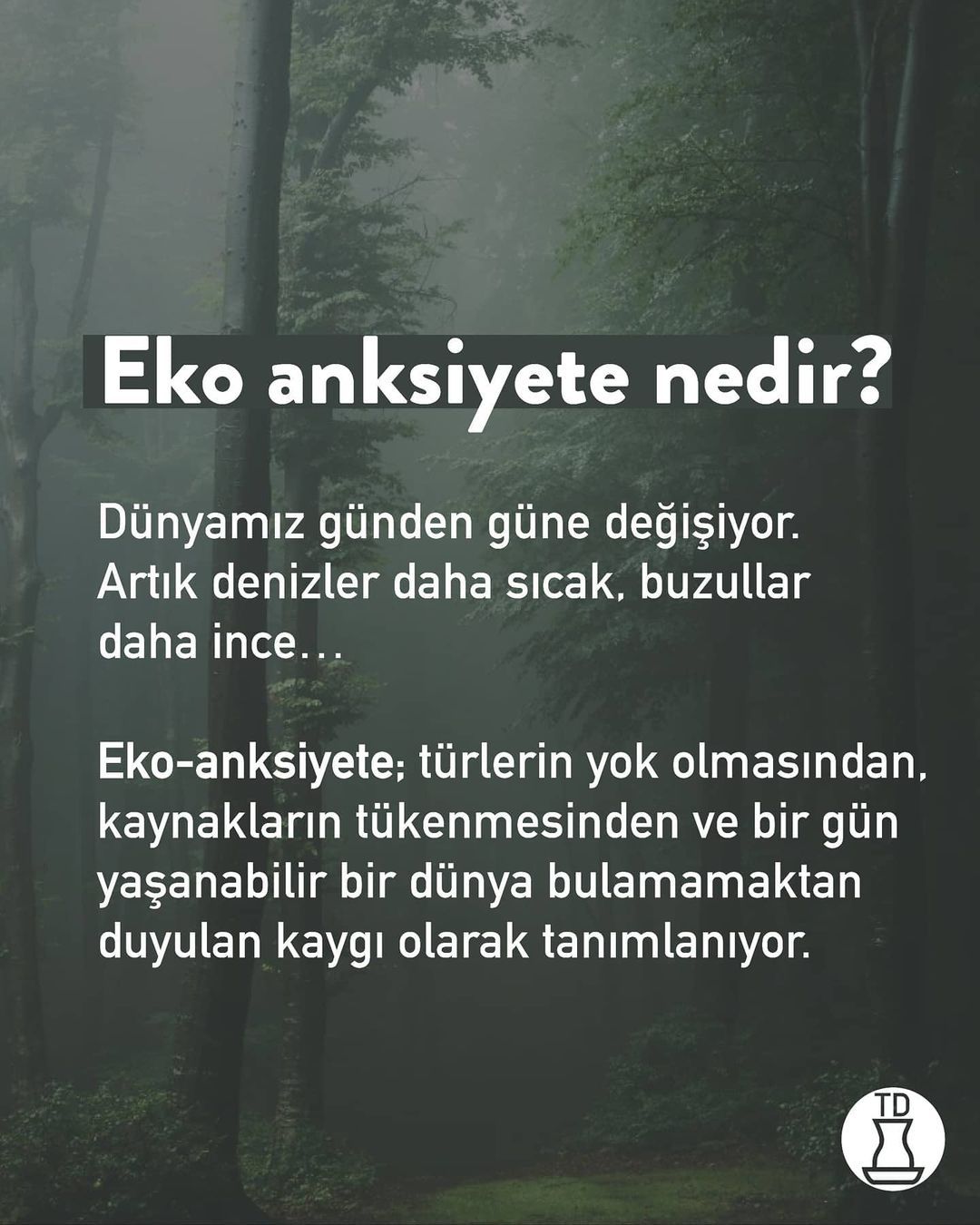 Siz de eko anksiyete...