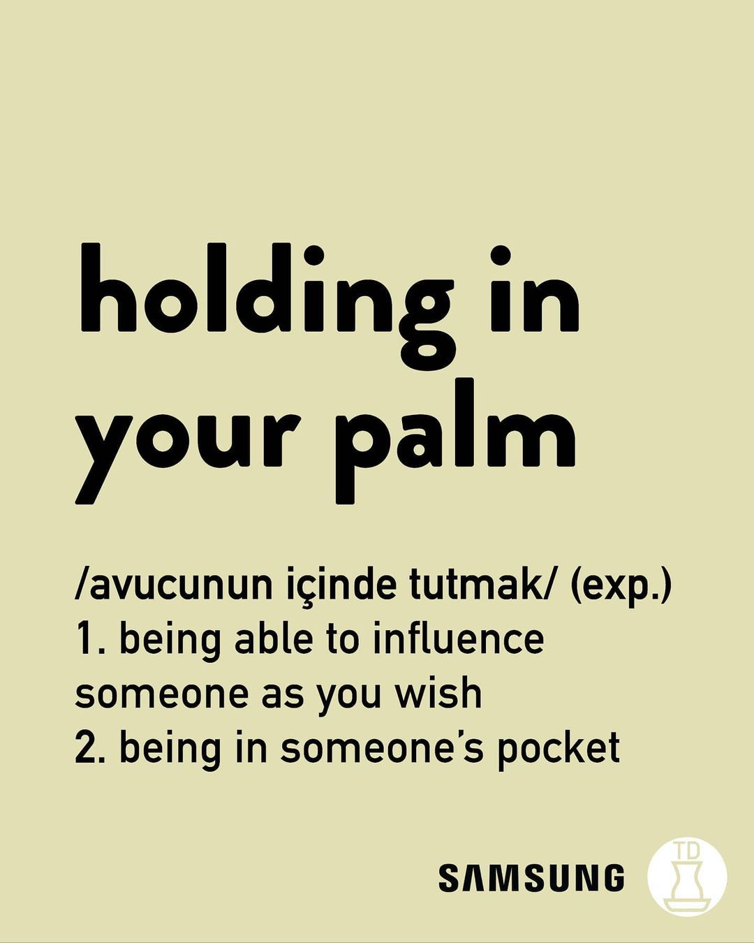 Avucunuzun içine sığan su...