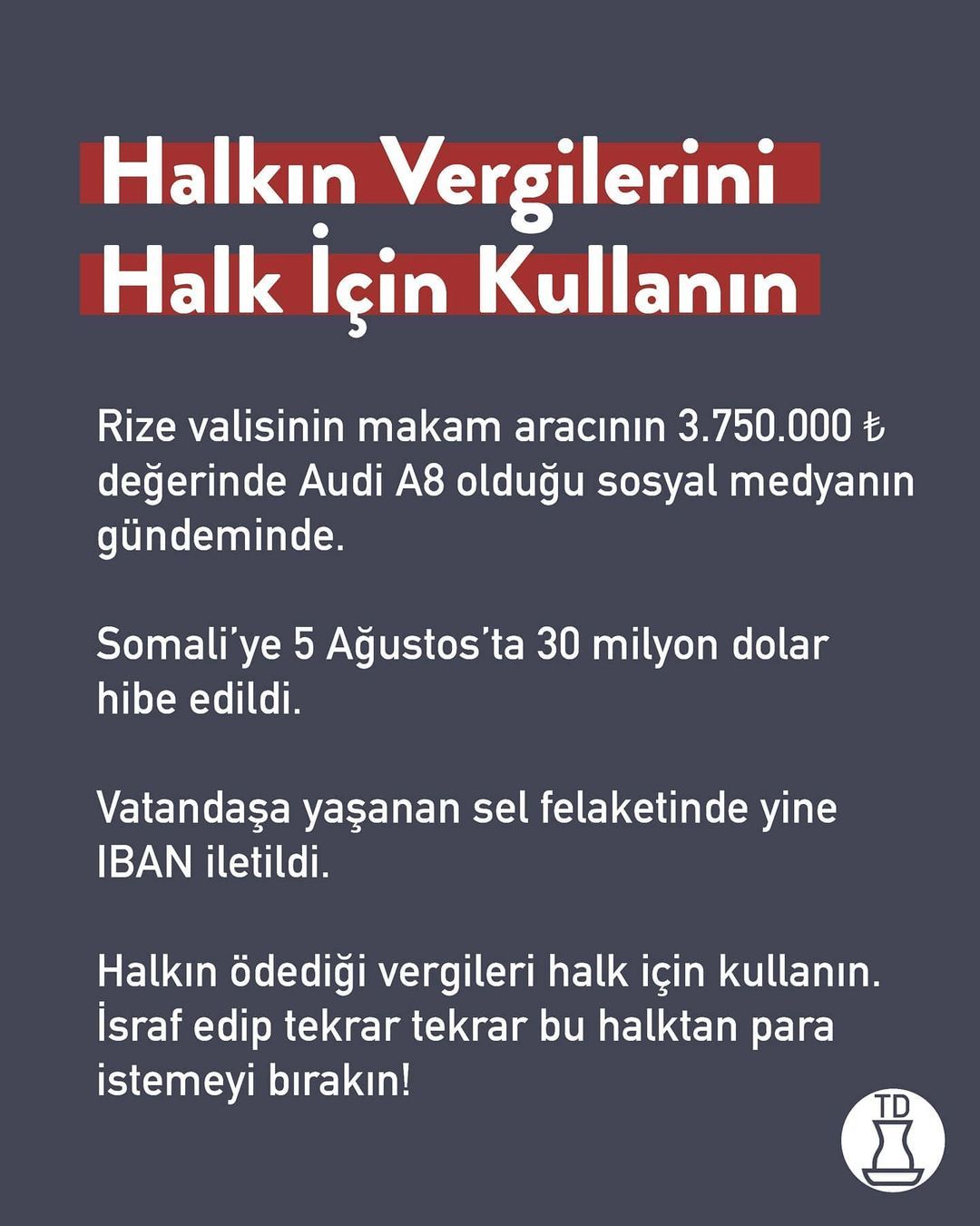 İsrafı bitirin artık!...