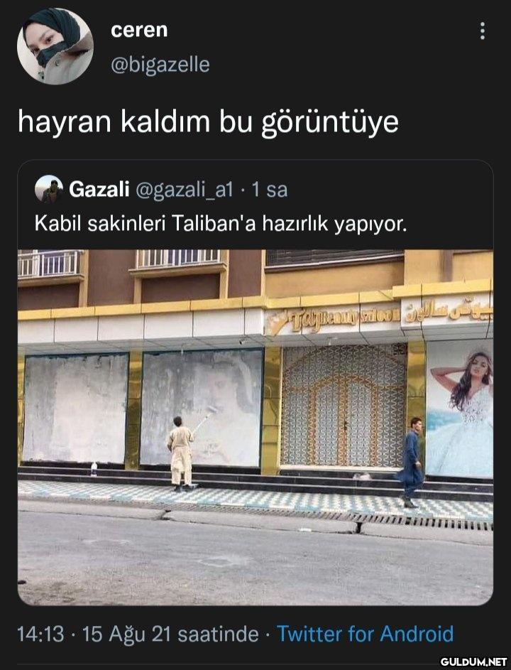 Ceren Afganistan'a gidip...
