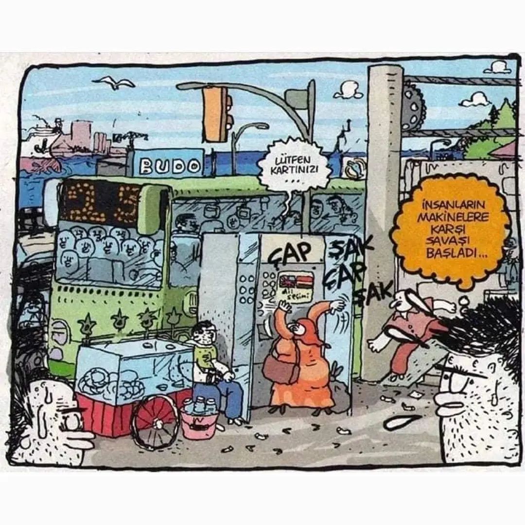 Savaşı forklift ile...