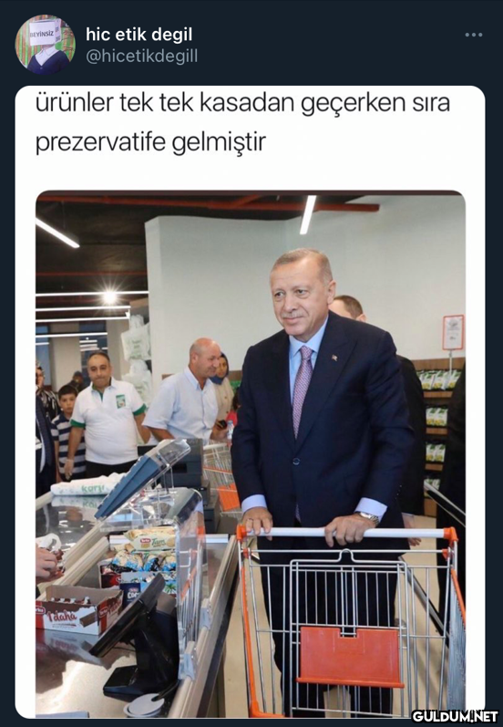 hic etik degil...