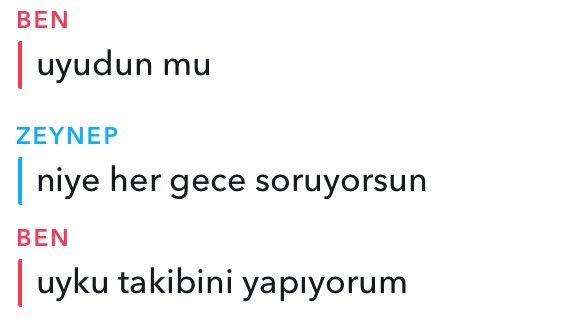BEN uyudun mu ΖΕΥΝΕΡ niye...