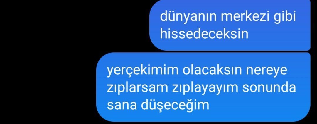 dünyanın merkezi gibi...