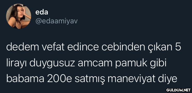 eda @edaamiyav dedem vefat...