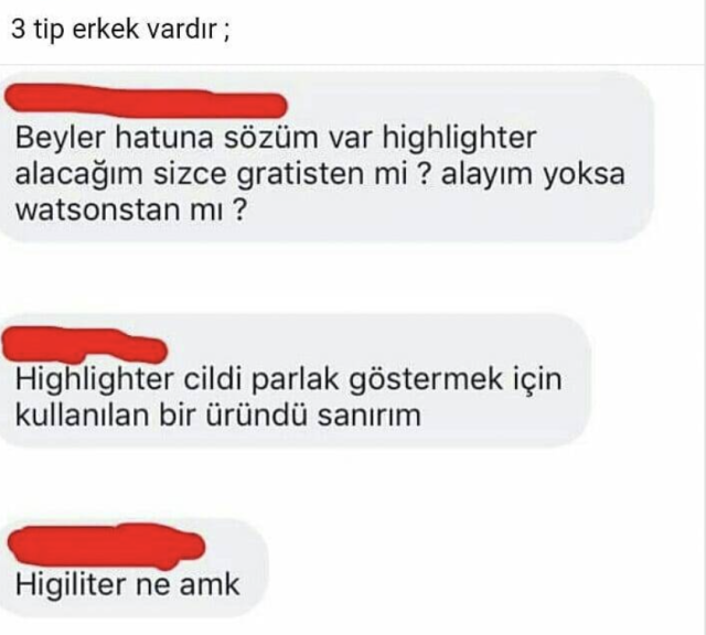 3 tip erkek vardir;
Beyler...