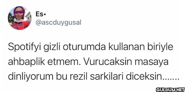 Spotifyi gizli oturumda...
