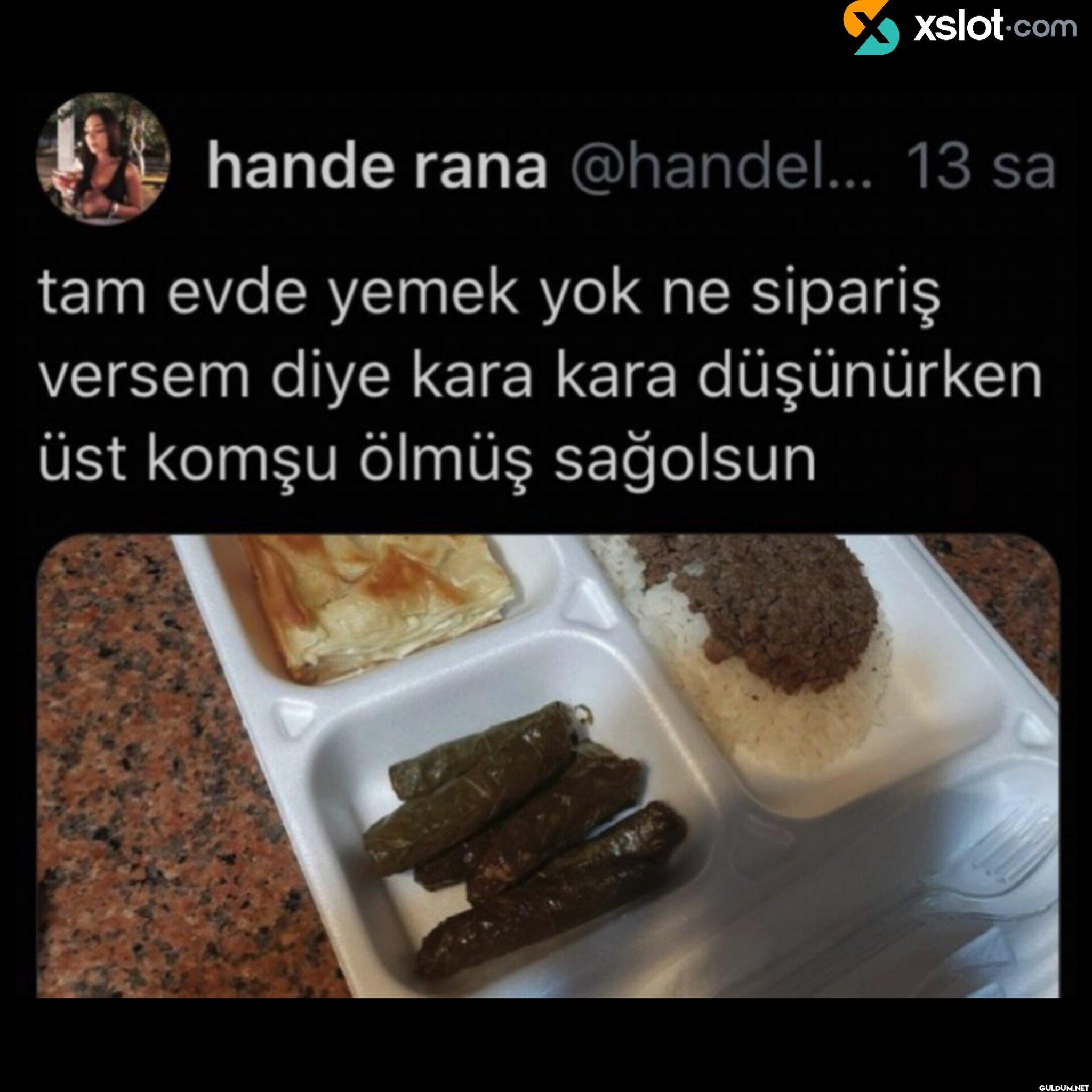 13 sa tam evde yemek yok...