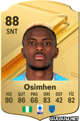 88 SNT Osimhen HIZ ŞUT PAS...
