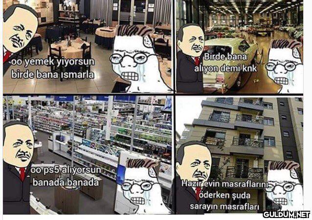 00 yemek yiyorsun birde...