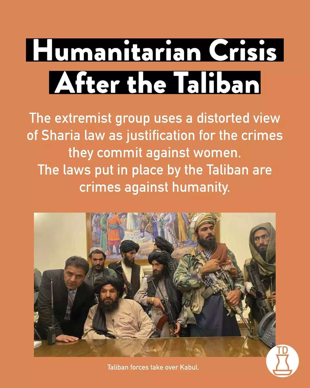 The humanitarian crisis...