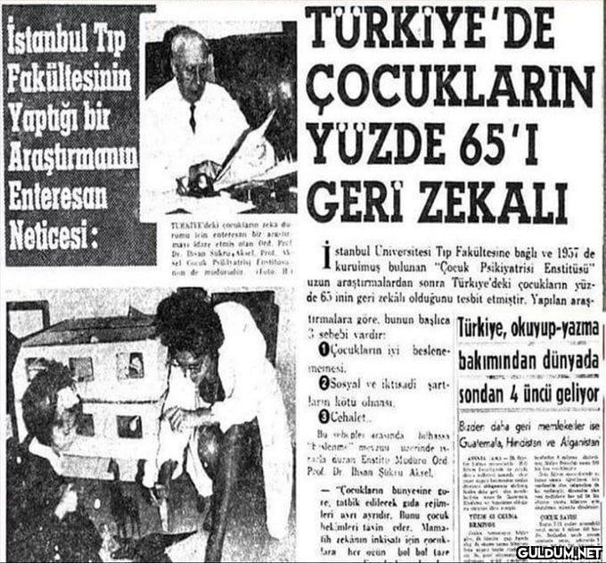 Türkiye'de çocukların...
