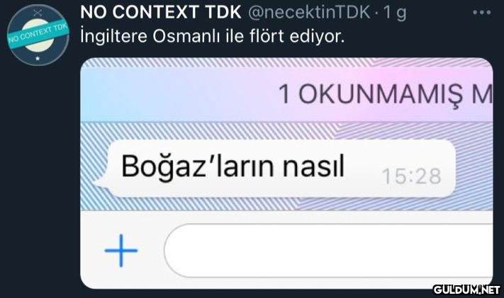NO CONTEXT TDK...