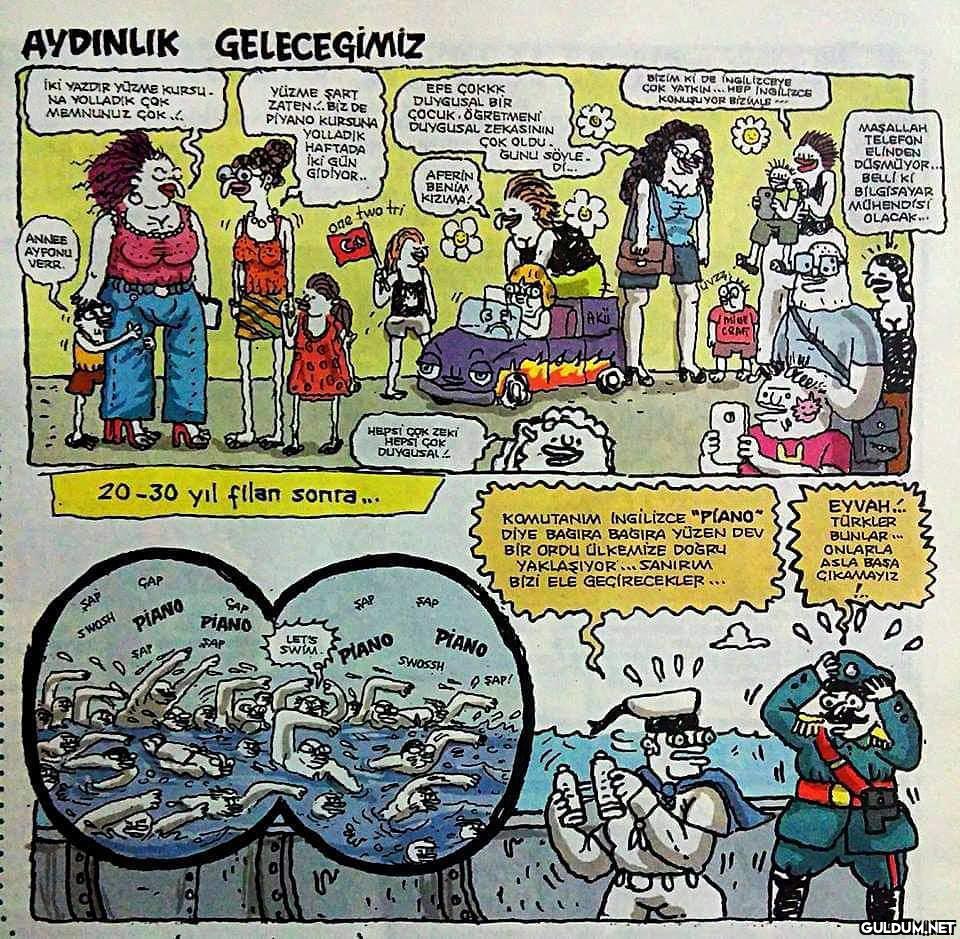 "Piano" diye bağıra bağıra...