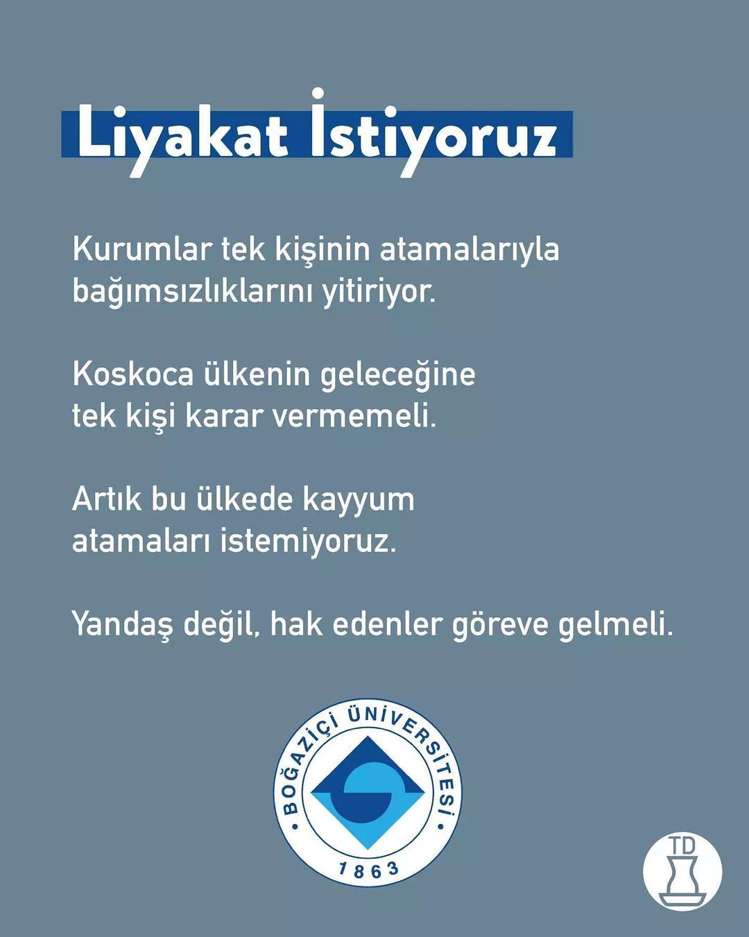 #kabuletmiyoruzvazgeçmiyoru...