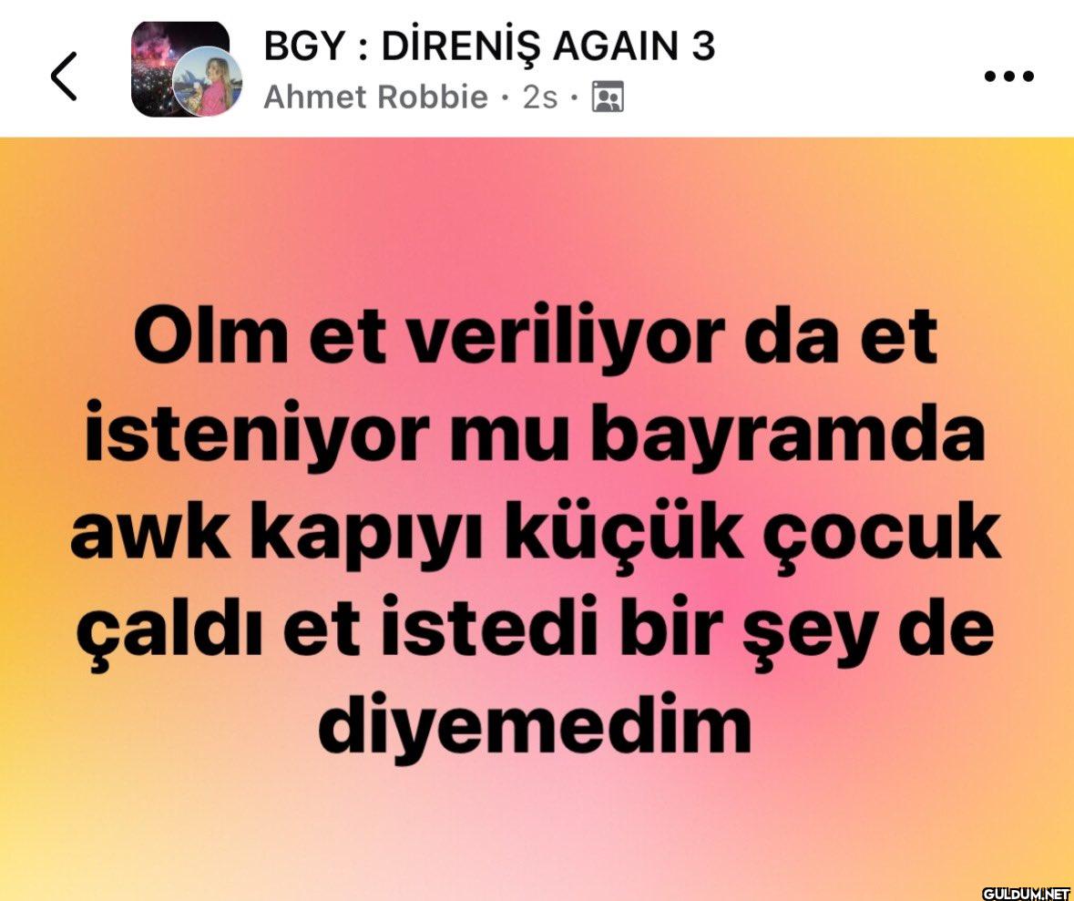Öyle bi şey mi var awk...