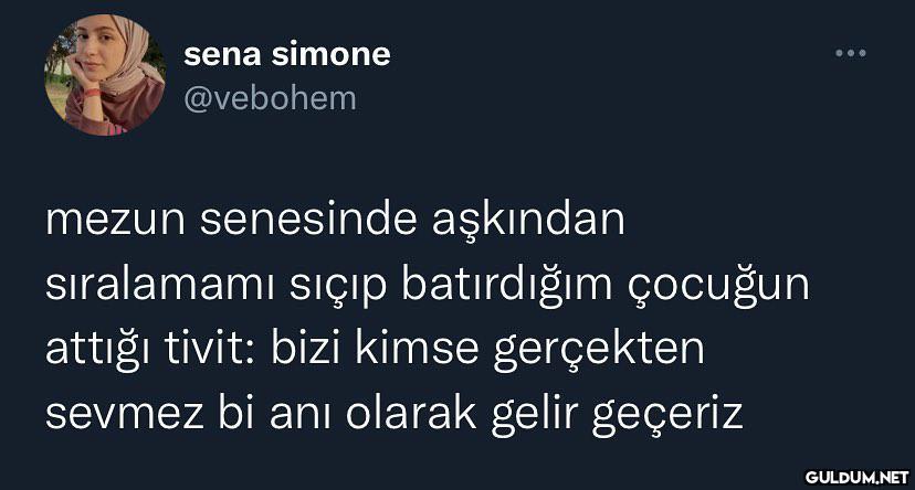 sena simone @vebohem mezun...
