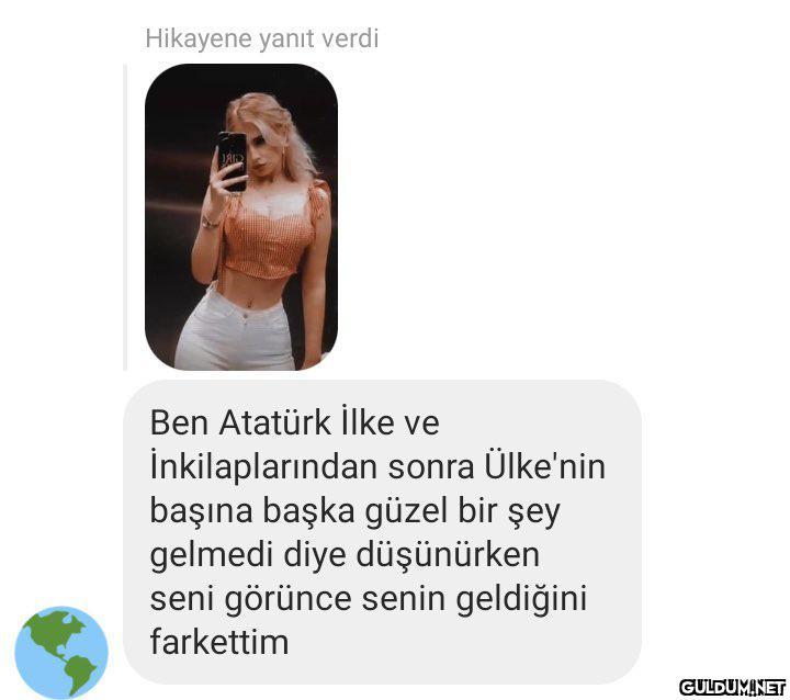 Hikayene yanıt verdi Ben...