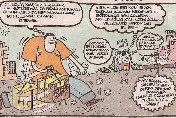 - şu koliyi kaldırıp...