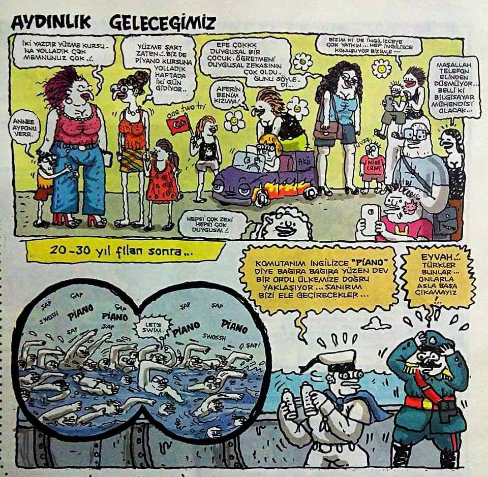 "Piano" diye bağıra bağıra...