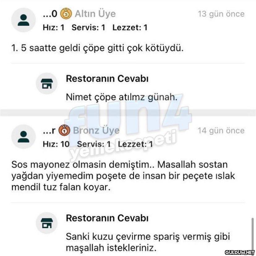 Müşterilerin yemek...