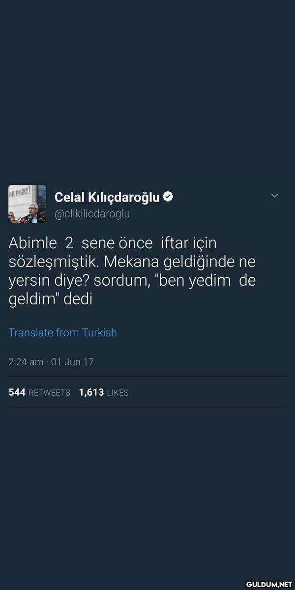 K PART Celal Kılıçdaroğlu...