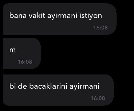 bana vakit ayirmani...
