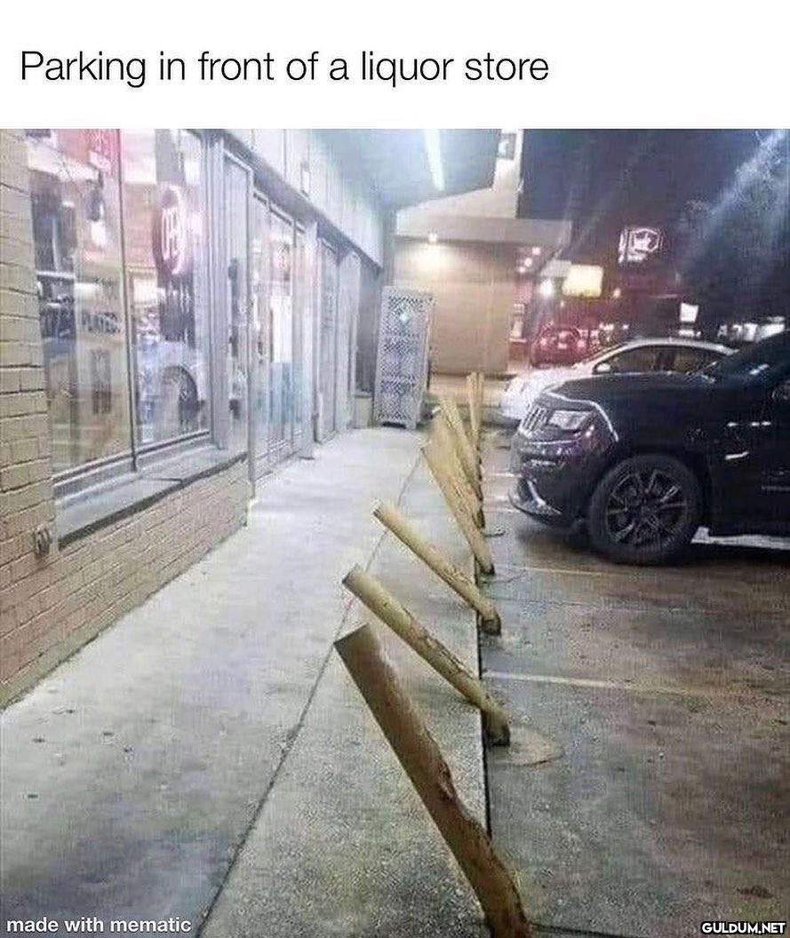 Too much alcohol 🍺 Parking...