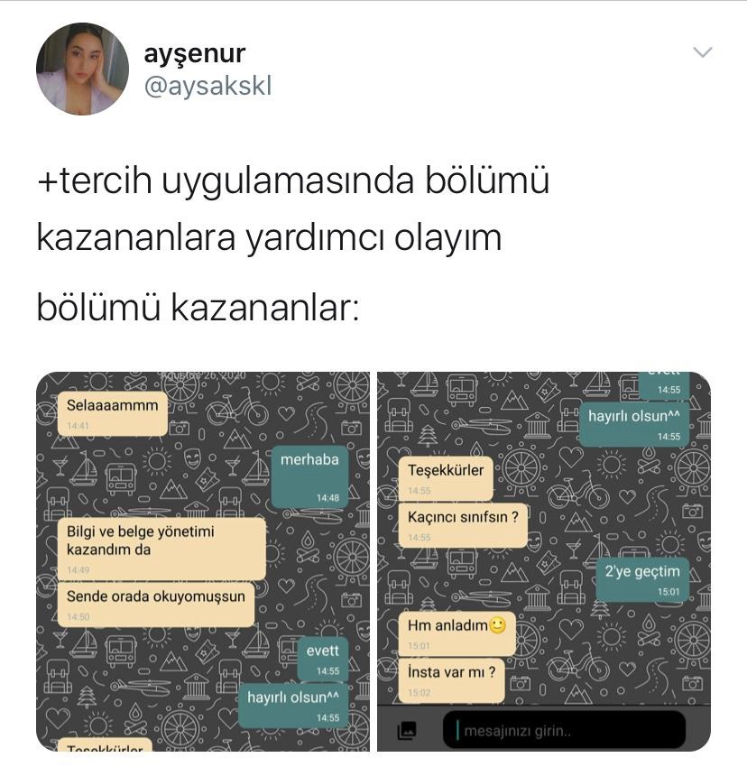#yks2021tercih    ayşenur...