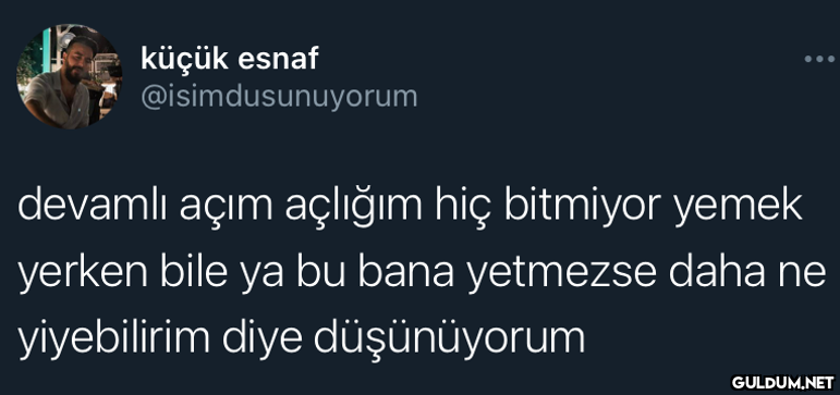küçük esnaf...