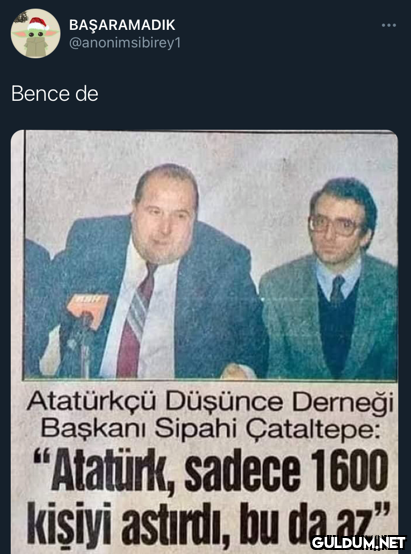 BAŞARAMADIK...