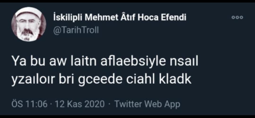 İskilipli Mehmet Âtıf Hoca...