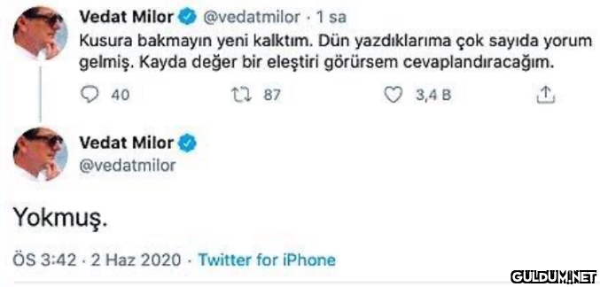 Vedat Milor @vedatmilor 1...