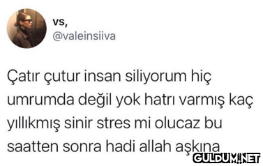 vs, @valeinsiiva Çatır...