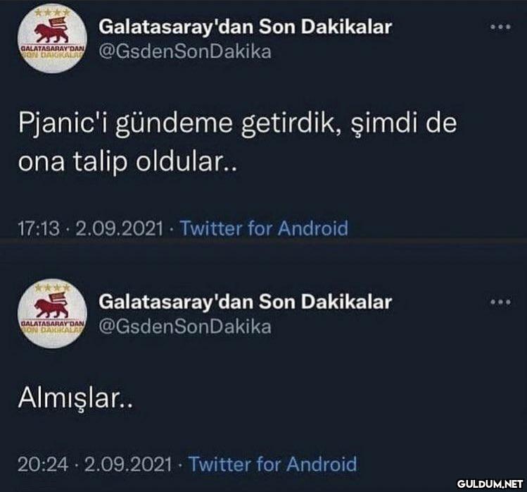 Galatasaray'dan Son...
