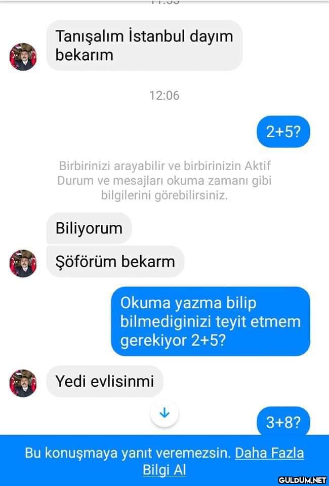 Tanışalım İstanbul dayım...