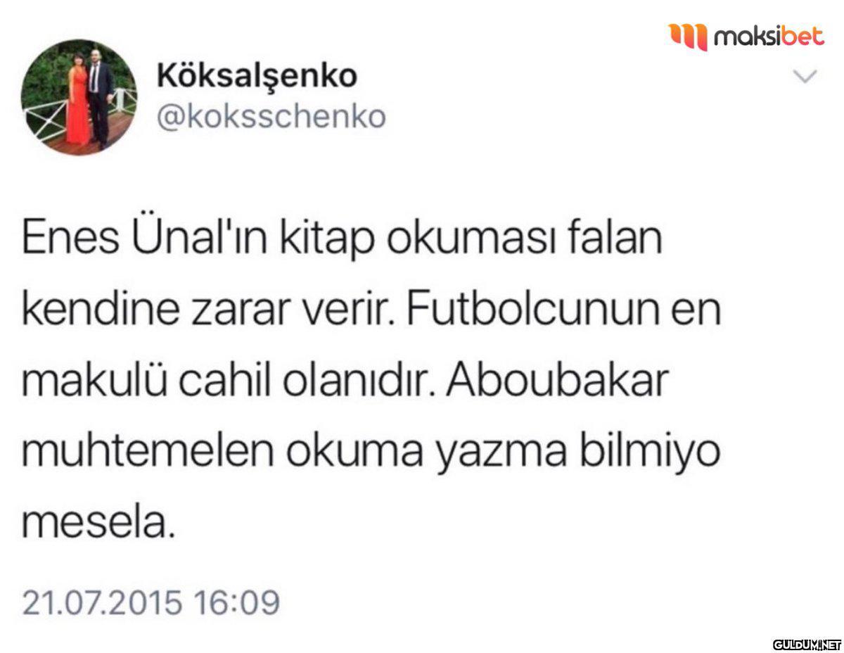 Enes Ünal senden bir şey...