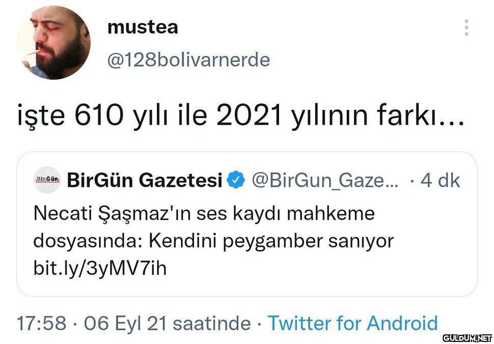 mustea @128bolivarnerde işte 610 yılı ile 2021 yılının farkı... BirGün ...
