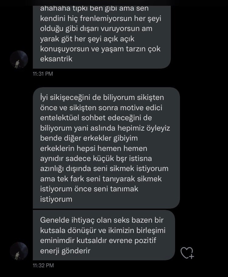 ahahaha tıpki ben gibi ama...
