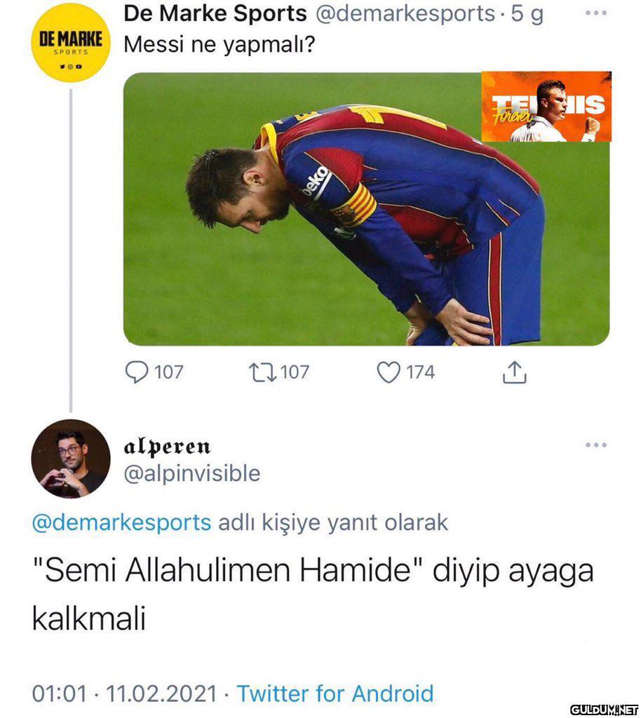 Durup dururken yine aklıma...