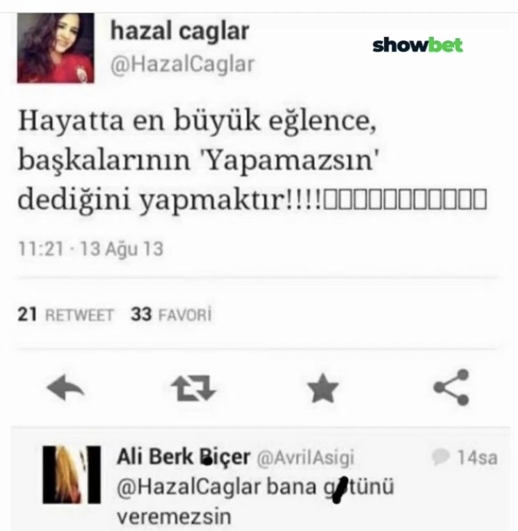 hazal caglar showbet...
