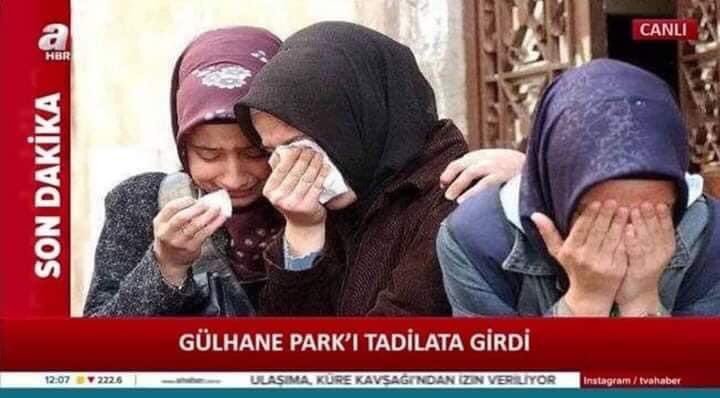 a CANLI HBR GÜLHANE PARK'I...