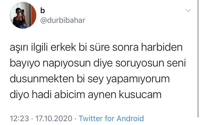 Öyle mi?    b @durbibahar...