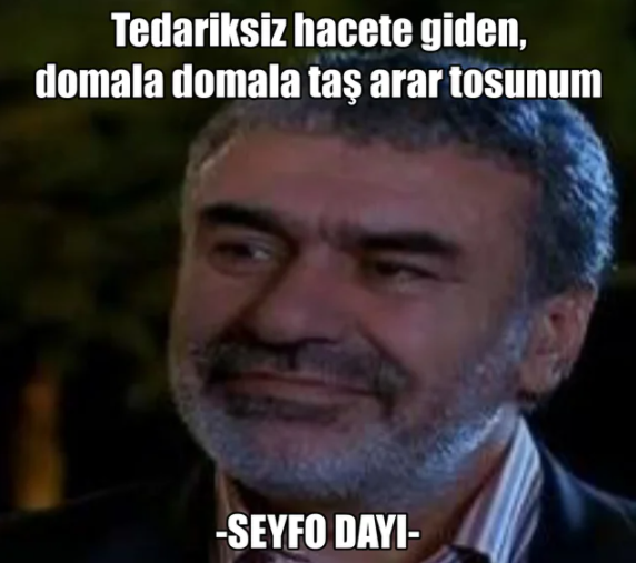 Tedariksiz hacete giden,...