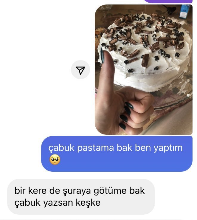 çabuk pastama bak ben...