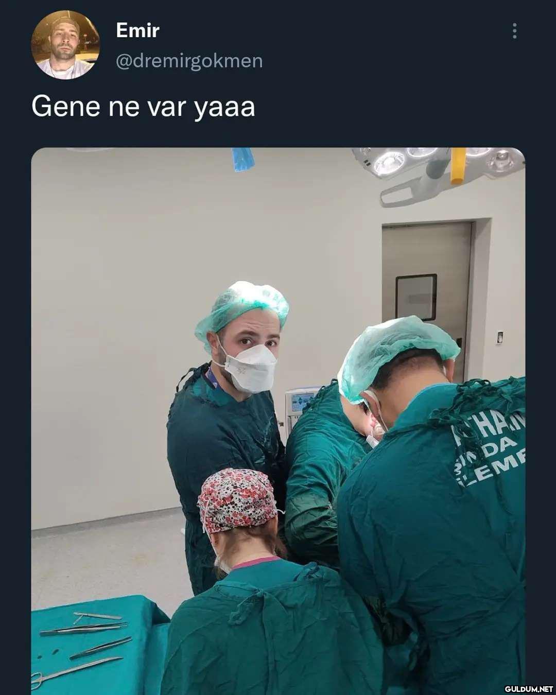 Ameliyattaki birine karpuz...