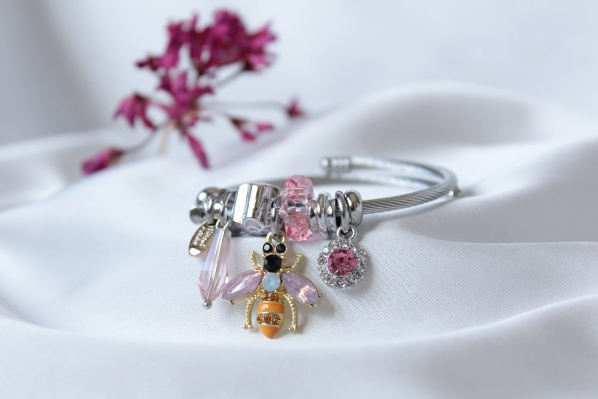 Pink Bee Charm Bileklik   ...