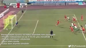 TR Liginde sayılan penaltı...