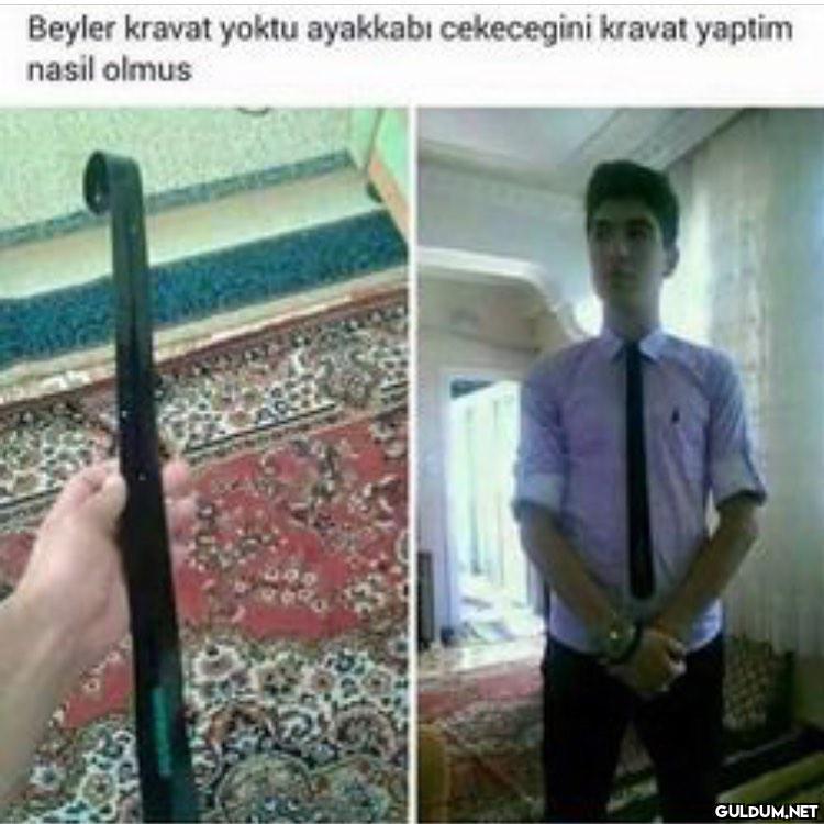 :D Beyler kravat yoktu...