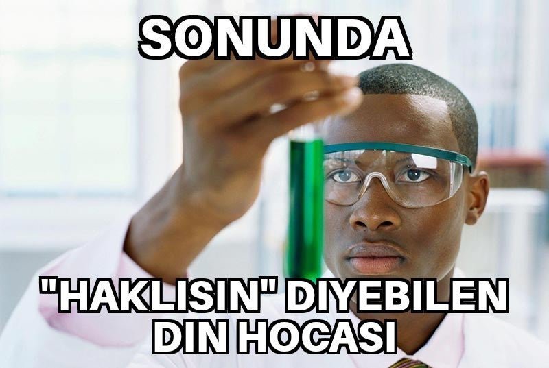 SONUNDA "HAKLISIN"...